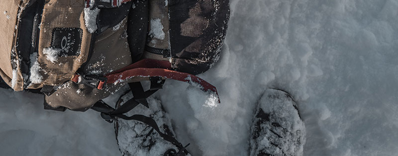 Survival Winter überleben Schuhe und Rucksack im Survival Winter